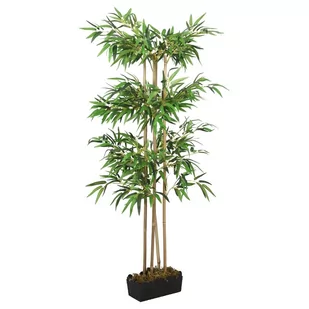vidaXL Sztuczny bambus, 380 liści, 80 cm, zielony - Sztuczne kwiaty - miniaturka - grafika 1