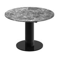 Stoły - Stół rozkładany SOLO LUX Venatino Dark MAT/HG + Czarny HG - miniaturka - grafika 1