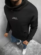 Bluzy męskie - BLUZA MĘSKA OVERSIZE CZARNA OZONEE B/20402106Z - Ozonee - miniaturka - grafika 1