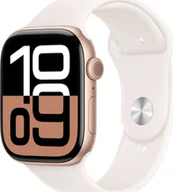 Smartwatch - Apple Watch 10 GPS 46mm z aluminium różowego złota pasek sportowy S/M Różowy - miniaturka - grafika 1