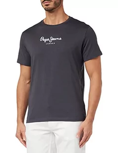 Pepe Jeans Koszulka męska Edward, Czarny (sprany w czarny), M - Koszulki męskie - miniaturka - grafika 1