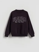 Bluzy dla chłopców - Reserved - Bluza z napisami - bordowy - miniaturka - grafika 1