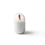 Koszyki łazienkowe - Qualy Seashore Biały Pojemnik Na Patyczki Do Uszu Plastikowy W96h - miniaturka - grafika 1