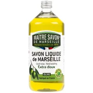 Mydła - Maitre Savon De Marseille Mydło marsylskie w płynie oliwkowe 1000 ml - Maître Savon - miniaturka - grafika 1