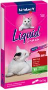Przysmaki dla kotów - Vitakraft Cat Liquid Snack z wołowiną i inuliną - 6 x 15 g - miniaturka - grafika 1