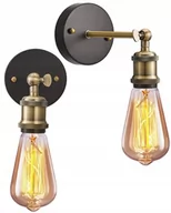 Lampy ścienne - Lampa Ścienna Kinkiet Metalowy Old Gold Retro - miniaturka - grafika 1