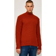 Swetry męskie - BOSS BLACK Wełniany półgolf C-Heletto | Regular Fit - miniaturka - grafika 1