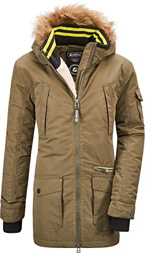 Killtec Bantry BYS PRK Casual Parker chłopięcy z odpinanym kapturem, khaki, 152
