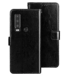 Chengdukaijinchendianzishangwuyouxiangongsi Do Cat S75 5G Crazy Horse Skórzane etui z klapką Pokrowiec na portfel na telefon Czarny - Portfele - miniaturka - grafika 1