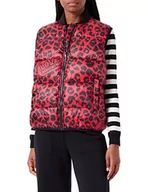 Kamizelki damskie - Love Moschino Damska kamizelka Technical, czerwony czarny (Red Black), 40 - miniaturka - grafika 1