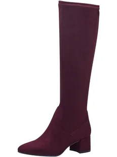 Tamaris Damskie kozaki do kolan, Merlot, 37 EU, Merlot, 37 EU - Kozaki damskie - miniaturka - grafika 1