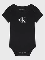 Body dla niemowląt - Calvin Klein Jeans Body dziecięce IN0IN00014 Czarny Regular Fit - miniaturka - grafika 1