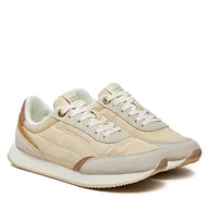 Sneakersy damskie - Sneakersy Tommy Hilfiger Essential Runner FW0FW08332 Écru - miniaturka - grafika 1