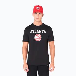 Koszulka męska New Era NOS NBA Regular Atlanta Hawks black - Koszulki męskie - miniaturka - grafika 1