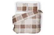 Pościel - Komplet pościeli PRUNEL brązowy/beżowy / 160x200 cm - miniaturka - grafika 1