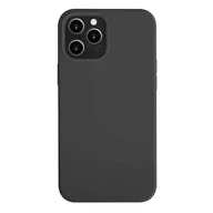 Etui i futerały do telefonów - UNIQ etui Lino Hue iPhone 12 Pro Max 6,7" czarny/ink black Antimicrobial - miniaturka - grafika 1