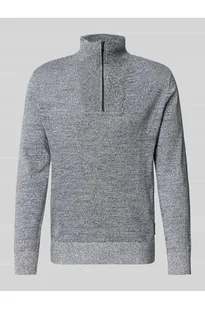 Bluza z kołnierzem o kroju regular fit z czystej bawełny - Tom Tailor Denim - Bluzy męskie - miniaturka - grafika 1