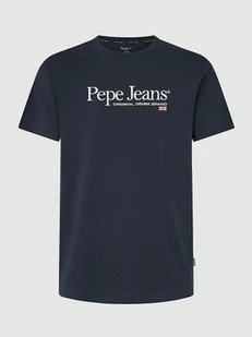 Pepe Jeans Koszulka "Albert" w kolorze granatowym - Koszulki męskie - miniaturka - grafika 1