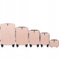 Walizki - WINGS pojemny TWARDY zestaw walizek na kółkach ABS + podróżnych BAGAŻ - miniaturka - grafika 1