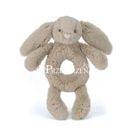 Grzechotki dla dzieci - MASKOTKA GRZECHOTKA DLA DZIECKA Królik beżowy JELLYCAT - miniaturka - grafika 1