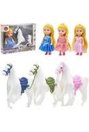 Lalki dla dziewczynek - Lalka z koniem MIX - miniaturka - grafika 1