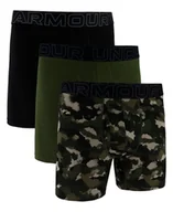 Majtki męskie - Bokserki męskie Under Armour Perf Cotton Nov 6in 3Pack Green XXL - miniaturka - grafika 1