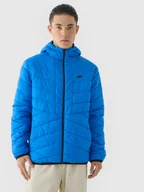 Kurtki męskie - 4F Kurtka puchowa dwustronna Primaloft Thermoplume męska - czarna S - miniaturka - grafika 1