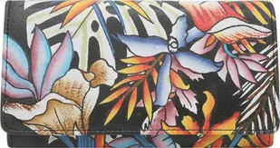 Rovicky Skórzany damski portfel Rovicky R-N0493-ART-21 NoSize - Portfele - miniaturka - grafika 1