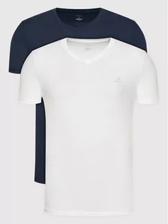 Koszulki męskie - Gant Komplet 2 t-shirtów Essentials 901002118 Granatowy Regular Fit - grafika 1