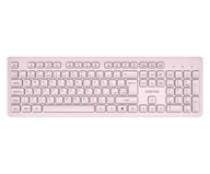 Klawiatury - CANYON Klawiatura HKB-W01 UK/US AAA Bezprzewodowa Beżowa CNS-HKBW01BG - miniaturka - grafika 1