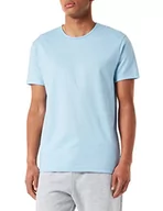 Koszulki męskie - CALIDA Męski T-shirt Remix Basic, Placid Blue, 50 - miniaturka - grafika 1