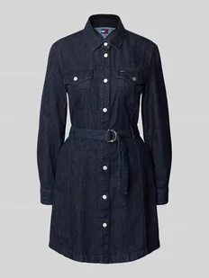 Sukienka jeansowa mini z czystej bawełny - Płaszcze męskie - miniaturka - grafika 1