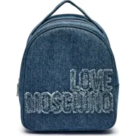 Plecaki - Love Moschino Jeansowy plecak ZAINO - miniaturka - grafika 1
