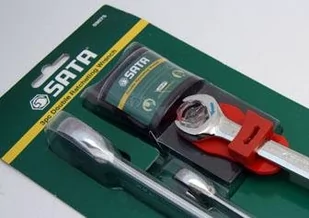 Sata Klucze płasko-oczkowe z podwójną grzechotką 10, 13, 17 mm - Klucze i nasadki - miniaturka - grafika 1