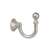Akcesoria do wystroju okien - Haczyk metalowy duży satyna nikiel 45 mm Bojanek - miniaturka - grafika 1