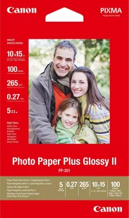 Canon Canon PP-201 10x15 cm, 100 Sh. Photo Paper Plus Glossy II 265 g - Papier do drukarek - miniaturka - grafika 1