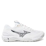 Buty sportowe damskie - Buty halowe Mizuno Wave Stealth 6 X1GB2430 Biały - miniaturka - grafika 1