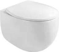 Miski WC - Mexen Egg miska wc Rimless z deską wolnoopadającą slim, duroplast, biała połysk - 30245000 - miniaturka - grafika 1