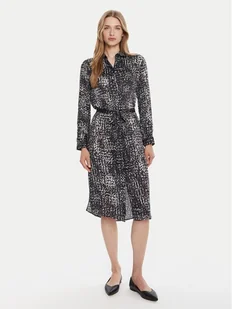 Calvin Klein Sukienka koszulowa LV044C060G Granatowy Regular Fit - Sukienki - miniaturka - grafika 1