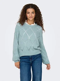 ONLY Sweter w kolorze błękitnym - Swetry damskie - miniaturka - grafika 1