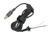 Wtyczki i adaptery - QUER Wtyk 7,9/5,4 (20V/4.5A) żółty sieciowy + kabel KOM0248 - miniaturka - grafika 1