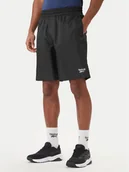Spodenki męskie - Reebok Szorty sportowe Brennan RK25563CCM Czarny Regular Fit - miniaturka - grafika 1