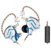 Słuchawki - KZ ZS10 Pro Wired Earphone 4BA 1DD HiFi with Mic - Glittering Blue - miniaturka - grafika 1