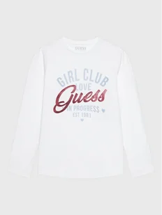 Guess Bluzka J3RI27 K6YW1 Biały Regular Fit - Bluzki damskie - miniaturka - grafika 1