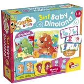 Gry planszowe - Lisciani, Carotina baby, Dinoland, 3in1, 92529 - miniaturka - grafika 1