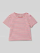 Koszulki dla dziewczynek - T-shirt o kroju regular fit z dodatkiem wiskozy model ‘NELLA’ - miniaturka - grafika 1