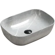 Umywalki - Mexen Rita umywalka nablatowa 45 x 32 cm szara kamień - 21084596 - miniaturka - grafika 1
