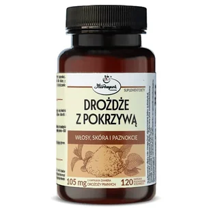 HERBAPOL KRAKÓW Drożdże z pokrzywą 120kaps. HERBAPOL KRAKÓW 21HEWKAPDP - Suplementy naturalne - miniaturka - grafika 2