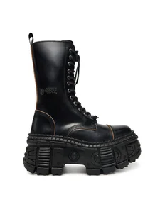 NEW ROCK Glany M-WALL127N-C4 Czarny - Glany damskie - miniaturka - grafika 1