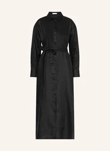 Mrs & Hugs Sukienka Koszulowa Z Lnu schwarz - Sukienki - miniaturka - grafika 1